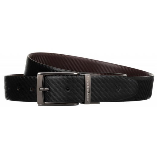 Pasek męski skórzany skóra ekologiczna Peterson ze sklepu lenaodniemowlakadoszkolniaka.pl w kategorii Paski męskie - zdjęcie 187424962