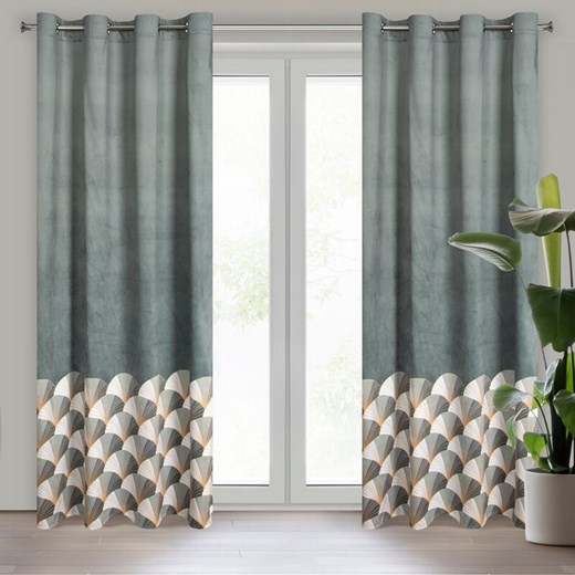 ZASŁONA GOTOWA D91 GINA 140 X 250 CM STALOWY ze sklepu lenaodniemowlakadoszkolniaka.pl w kategorii Zasłony - zdjęcie 187425083