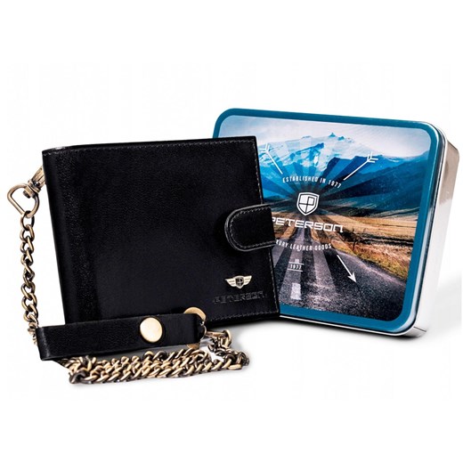 Portfel męski skórzany skóra naturalna Peterson ze sklepu lenaodniemowlakadoszkolniaka.pl w kategorii Portfele męskie - zdjęcie 187427201