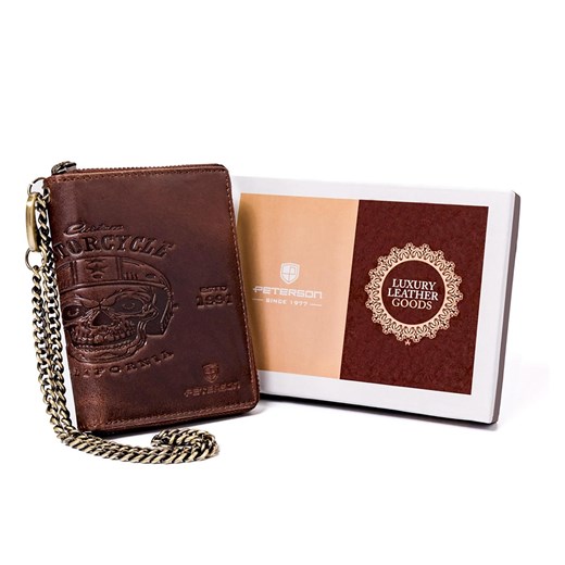 Portfel męski skórzany skóra naturalna Peterson ze sklepu lenaodniemowlakadoszkolniaka.pl w kategorii Portfele męskie - zdjęcie 187427430
