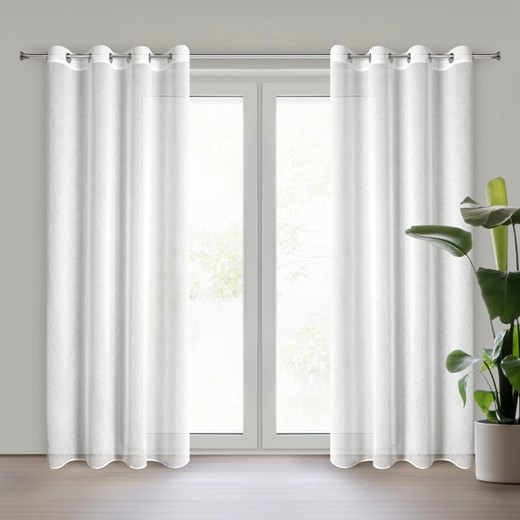 ZASŁONA GOTOWA VESTA 140 X 250 CM BIAŁY ze sklepu lenaodniemowlakadoszkolniaka.pl w kategorii Zasłony - zdjęcie 187428493