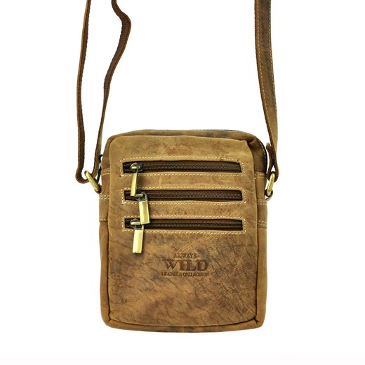 Torba saszetka listonoszka męska na ramię skórzana skóra naturalna Wild ze sklepu lenaodniemowlakadoszkolniaka.pl w kategorii Torby męskie - zdjęcie 187429040