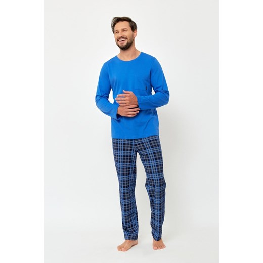 Piżama męska z długim rękawem długie spodnie Orest 1269 ze sklepu lenaodniemowlakadoszkolniaka.pl w kategorii Piżamy męskie - zdjęcie 187429120