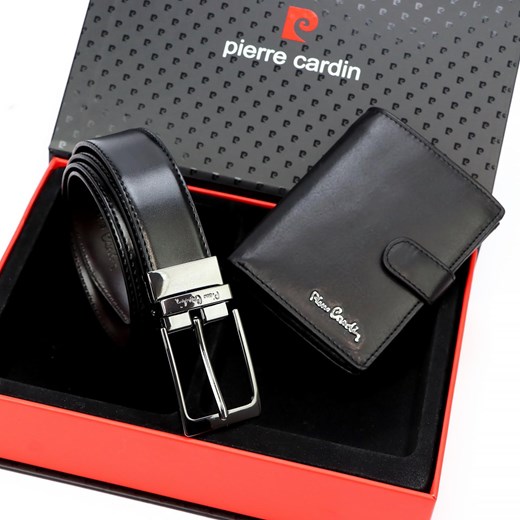 Zestaw na prezent dla mężczyzny portfel i pasek męski skórzany Pierre Cardin ze sklepu lenaodniemowlakadoszkolniaka.pl w kategorii Paski męskie - zdjęcie 187429901