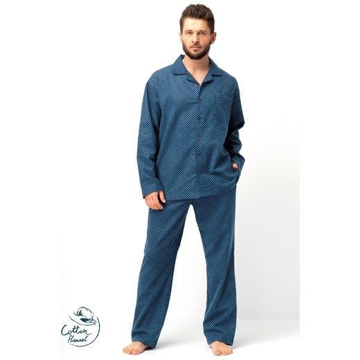 Piżama MNS 815 rozpinana ze sklepu lenaodniemowlakadoszkolniaka.pl w kategorii Piżamy męskie - zdjęcie 187431033