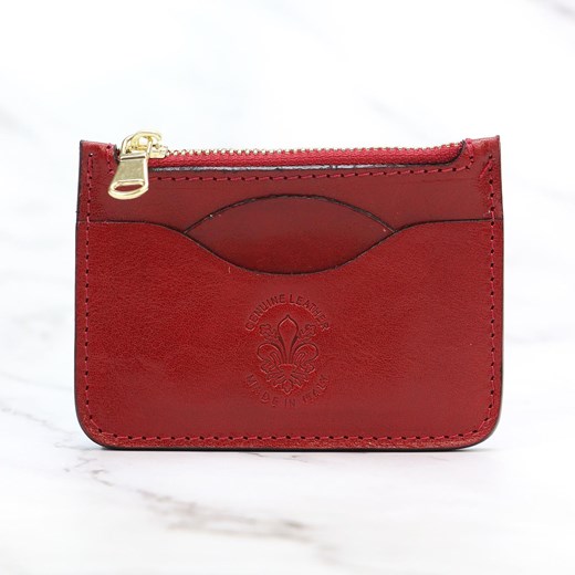 Zapinane Skórzane etui damskie na karty Florence ze sklepu lenaodniemowlakadoszkolniaka.pl w kategorii Etui - zdjęcie 187432612