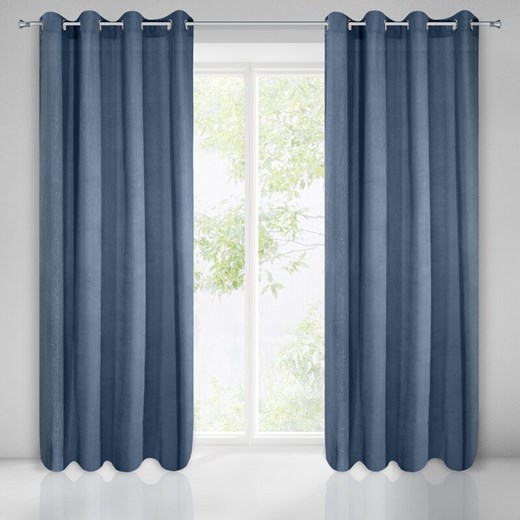 ZASŁONA GOTOWA IBBIE 140X250 CM GRANATOWY ze sklepu lenaodniemowlakadoszkolniaka.pl w kategorii Zasłony - zdjęcie 187432691