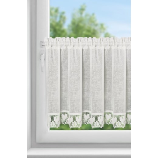 FIRANA GOTOWA DORIS NA TAŚMIE 150 X 60 CM KREMOWY ze sklepu lenaodniemowlakadoszkolniaka.pl w kategorii Firany - zdjęcie 187433070