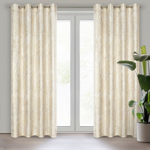 ZASŁONA GOTOWA MALIA 140 X 250 CM KREMOWY ze sklepu lenaodniemowlakadoszkolniaka.pl w kategorii Zasłony - zdjęcie 187433210