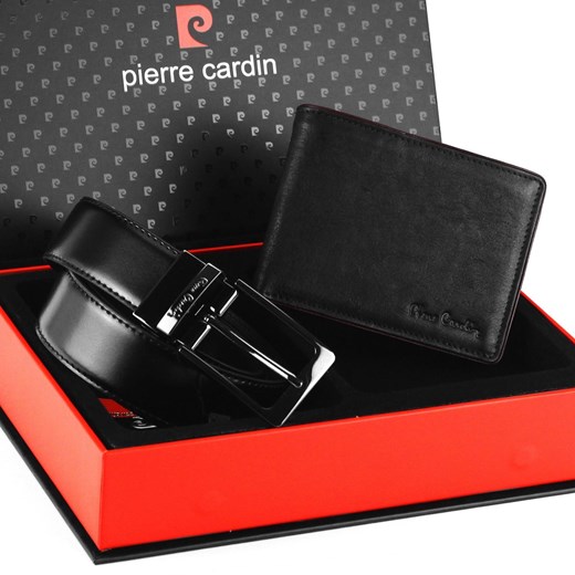 Zestaw na prezent dla mężczyzny portfel i pasek męski skórzany Pierre Cardin ze sklepu lenaodniemowlakadoszkolniaka.pl w kategorii Paski męskie - zdjęcie 187433361