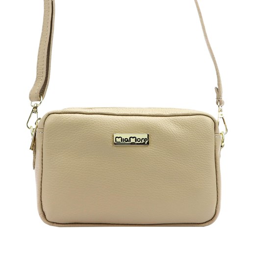 MiaMore torebka listonoszka skóra naturalna beżowy ze sklepu lenaodniemowlakadoszkolniaka.pl w kategorii Listonoszki - zdjęcie 187433384