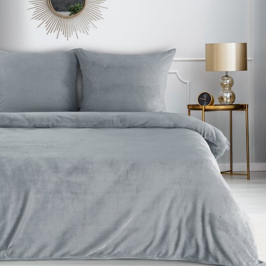 KOMPLET POŚCIELI FLANO 2 220 X 200 CM SREBRNY ze sklepu lenaodniemowlakadoszkolniaka.pl w kategorii Pościele - zdjęcie 187433492