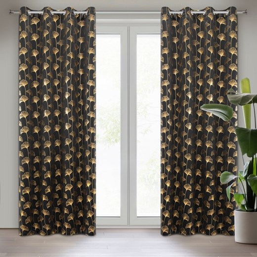 ZASŁONA GOTOWA CLARA 135 X 250 CM CZARNY ze sklepu lenaodniemowlakadoszkolniaka.pl w kategorii Zasłony - zdjęcie 187436190