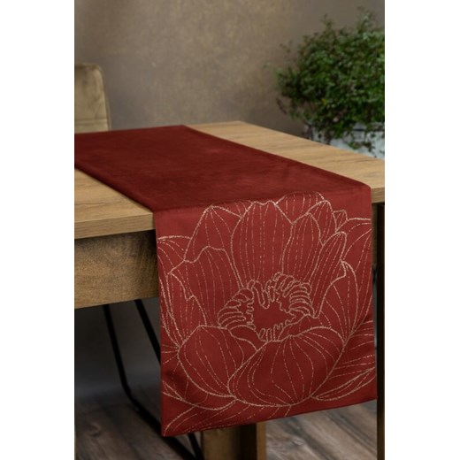 OBRUS BLINK 13 35 X 180 CM CEGLASTY ze sklepu lenaodniemowlakadoszkolniaka.pl w kategorii Obrusy i bieżniki - zdjęcie 187436611