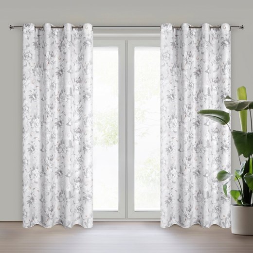 ZASŁONA GOTOWA SIENNA 140 X 250 CM SREBRNY ze sklepu lenaodniemowlakadoszkolniaka.pl w kategorii Zasłony - zdjęcie 187436754