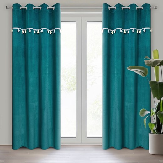 ZASŁONA GOTOWA KIDS 1 140 X 250 CM CIEMNOTURKUSOWY ze sklepu lenaodniemowlakadoszkolniaka.pl w kategorii Zasłony - zdjęcie 187436831