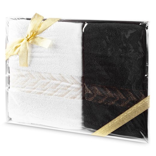 KOMPLET RĘCZNIKÓW GLOW 42 X 33 X 5 CM BIAŁY ze sklepu lenaodniemowlakadoszkolniaka.pl w kategorii Ręczniki - zdjęcie 187437601