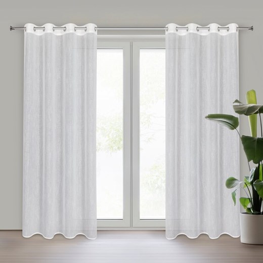 FIRANA GOTOWA AMIRA 140 X 250 CM BIAŁY ze sklepu lenaodniemowlakadoszkolniaka.pl w kategorii Firany - zdjęcie 187438880