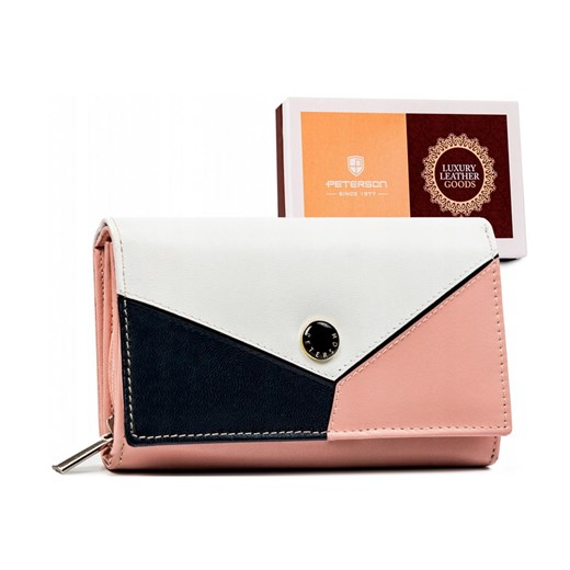 Portfel damski skóra naturalna skórzany Peterson ze sklepu lenaodniemowlakadoszkolniaka.pl w kategorii Portfele damskie - zdjęcie 187438884