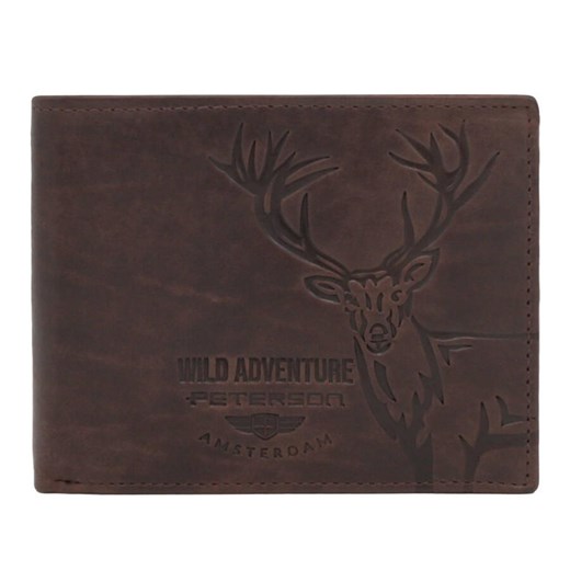 Portfel męski skórzany skóra naturalna Peterson Peterson uniwersalny lenaodniemowlakadoszkolniaka.pl