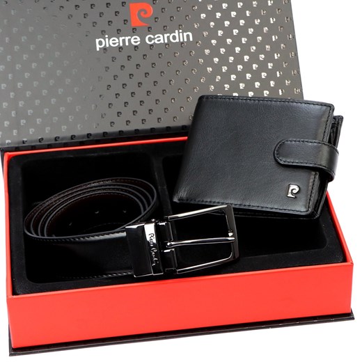 Zestaw na prezent dla mężczyzny portfel i pasek męski skórzany Pierre Cardin ze sklepu lenaodniemowlakadoszkolniaka.pl w kategorii Paski męskie - zdjęcie 187439260