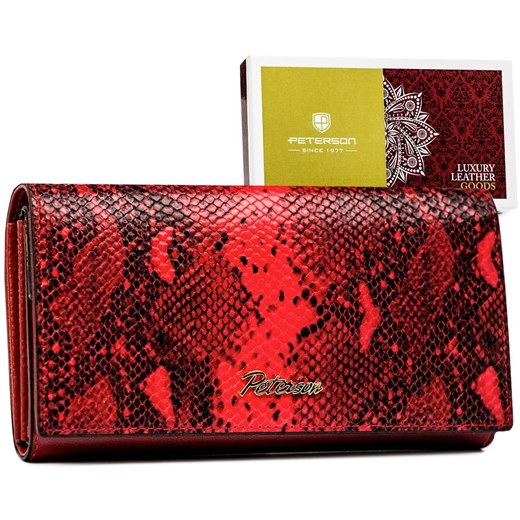 Portfel damski skóra naturalna skórzany Peterson ze sklepu lenaodniemowlakadoszkolniaka.pl w kategorii Portfele damskie - zdjęcie 187440122