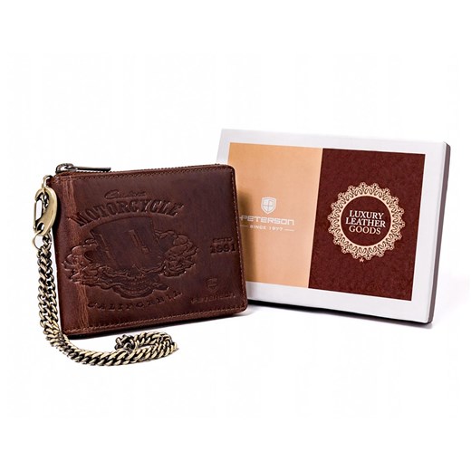 Portfel męski skórzany skóra naturalna Peterson ze sklepu lenaodniemowlakadoszkolniaka.pl w kategorii Portfele męskie - zdjęcie 187440520