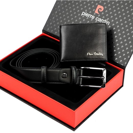 Zestaw na prezent dla mężczyzny portfel i pasek męski skórzany Pierre Cardin ze sklepu lenaodniemowlakadoszkolniaka.pl w kategorii Paski męskie - zdjęcie 187440740