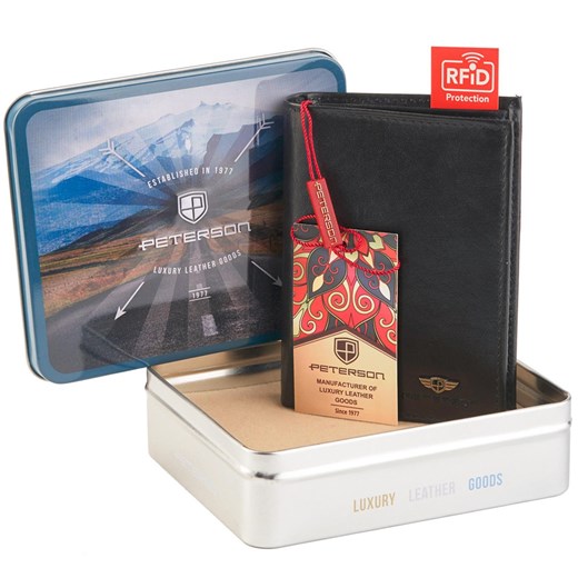 Portfel męski skórzany skóra naturalna Peterson ze sklepu lenaodniemowlakadoszkolniaka.pl w kategorii Portfele męskie - zdjęcie 187440942