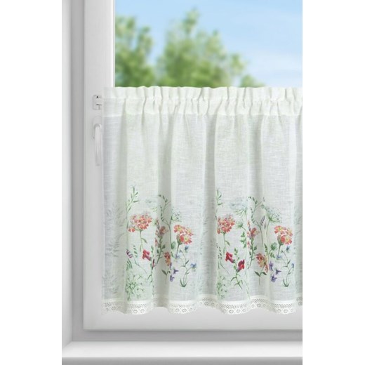 FIRANA GOTOWA SYLWIA NA TAŚMIE 150 X 60 CM BIAŁY ze sklepu lenaodniemowlakadoszkolniaka.pl w kategorii Firany - zdjęcie 187441041