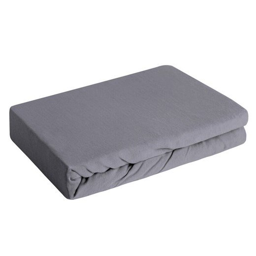 PRZEŚCIERADŁO JERSEY3 90 X 200 X 25 CM CIEMNOSTALOWY ze sklepu lenaodniemowlakadoszkolniaka.pl w kategorii Prześcieradła - zdjęcie 187444243