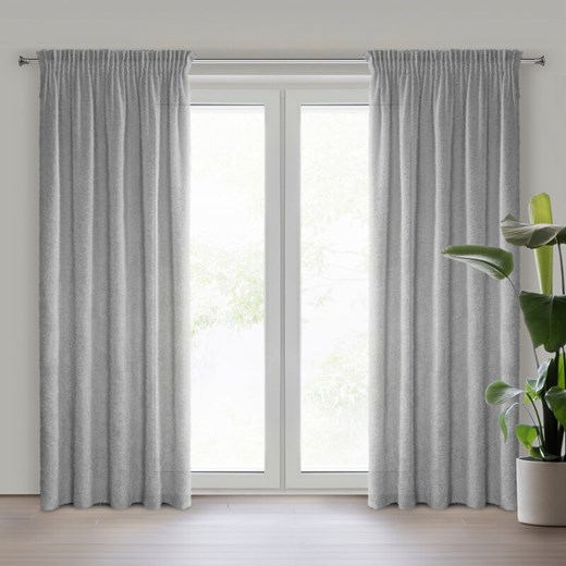 ZASŁONA GOTOWA AGIS NA TAŚMIE 140 X 270 CM SREBRNY ze sklepu lenaodniemowlakadoszkolniaka.pl w kategorii Zasłony - zdjęcie 187444622