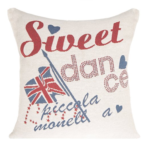 POSZEWKA FLAGE 03 45 X 45 CM NATURALNY ze sklepu lenaodniemowlakadoszkolniaka.pl w kategorii Poszewki na poduszki - zdjęcie 187446771