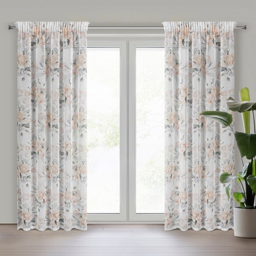 ZASŁONA GOTOWA ELLIE NA TAŚMIE 140 X 270 CM KREMOWY ze sklepu lenaodniemowlakadoszkolniaka.pl w kategorii Zasłony - zdjęcie 187447103