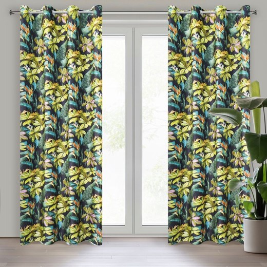 ZASŁONA GOTOWA D91 LIVY 140 X 250 CM CZARNY ze sklepu lenaodniemowlakadoszkolniaka.pl w kategorii Zasłony - zdjęcie 187447161