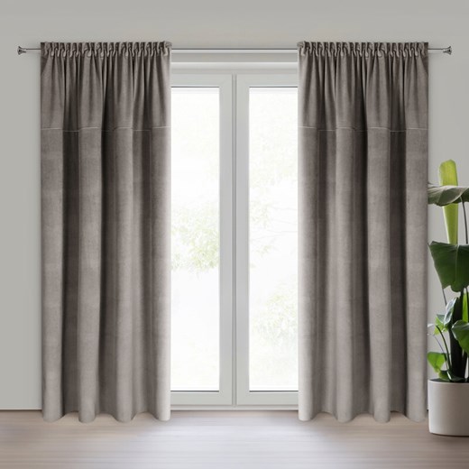 ZASŁONA GOTOWA MILO NA TAŚMIE 140 X 300 CM POPIELATY ze sklepu lenaodniemowlakadoszkolniaka.pl w kategorii Zasłony - zdjęcie 187447450