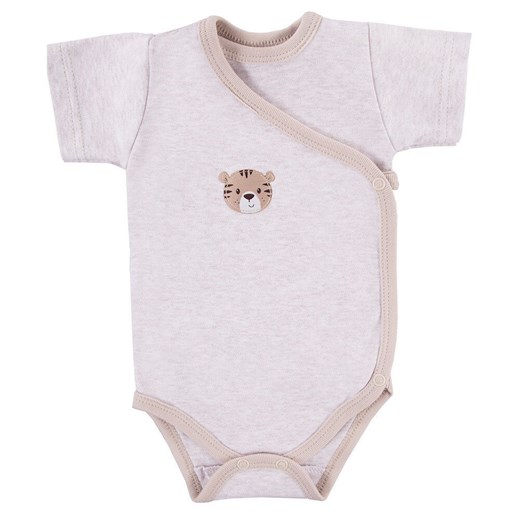 Body z krótkim rękawem rozpinane niemowlęce dla chłopca Eevi Baby love ze sklepu lenaodniemowlakadoszkolniaka.pl w kategorii Body niemowlęce - zdjęcie 187447563