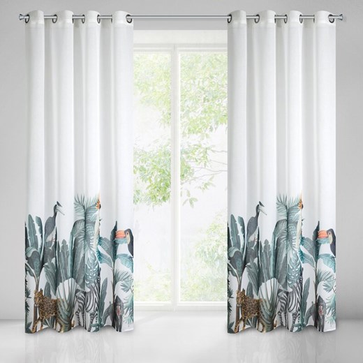 ZASŁONA GOTOWA LOTTIE 140X250 CM BIAŁY ze sklepu lenaodniemowlakadoszkolniaka.pl w kategorii Zasłony - zdjęcie 187447641