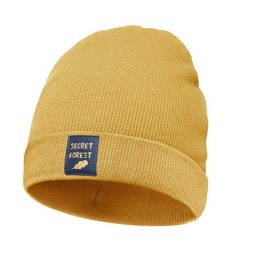 Czapka sci SECRET FOREST żółty,liski 128/140 ze sklepu lenaodniemowlakadoszkolniaka.pl w kategorii Czapki dziecięce - zdjęcie 187448583