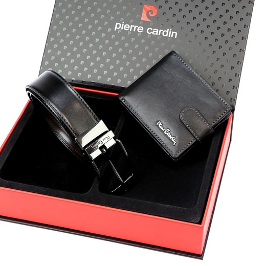 Zestaw na prezent dla mężczyzny portfel i pasek męski skórzany Pierre Cardin ze sklepu lenaodniemowlakadoszkolniaka.pl w kategorii Paski męskie - zdjęcie 187449142