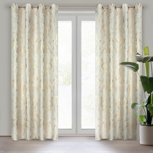 ZASŁONA GOTOWA MELODY 140 X 250 CM KREMOWY ze sklepu lenaodniemowlakadoszkolniaka.pl w kategorii Zasłony - zdjęcie 187449253