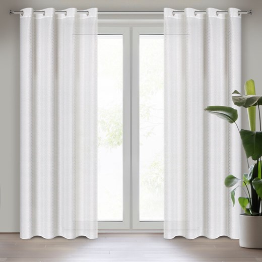 FIRANA GOTOWA SIBEL 140 X 250 CM BIAŁY ze sklepu lenaodniemowlakadoszkolniaka.pl w kategorii Firany - zdjęcie 187449760