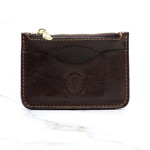 Zapinane Skórzane etui damskie na karty Florence ze sklepu lenaodniemowlakadoszkolniaka.pl w kategorii Etui - zdjęcie 187449840