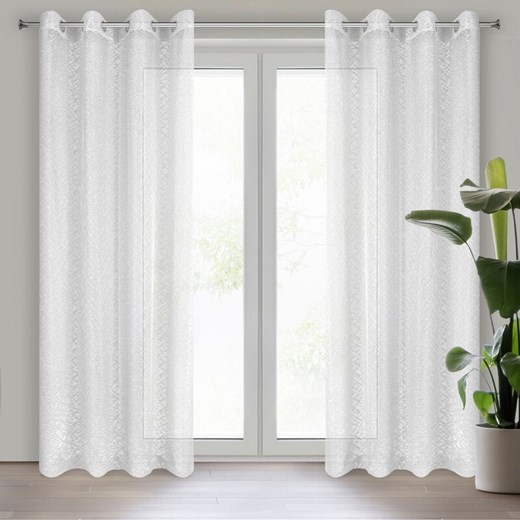 FIRANA GOTOWA AMANDA 140 X 250 CM BIAŁY ze sklepu lenaodniemowlakadoszkolniaka.pl w kategorii Firany - zdjęcie 187449921