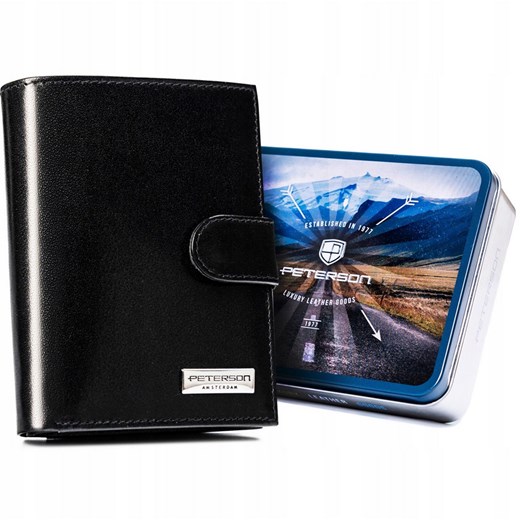 Portfel męski skórzany skóra naturalna Peterson ze sklepu lenaodniemowlakadoszkolniaka.pl w kategorii Portfele męskie - zdjęcie 187450444