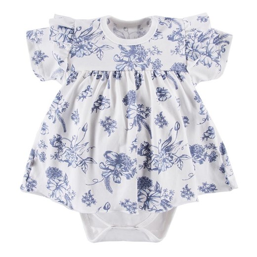 Body sukienka z krótkim rękawem niemowlęce wyprawka Eevi Botanic ze sklepu lenaodniemowlakadoszkolniaka.pl w kategorii Body niemowlęce - zdjęcie 187450554