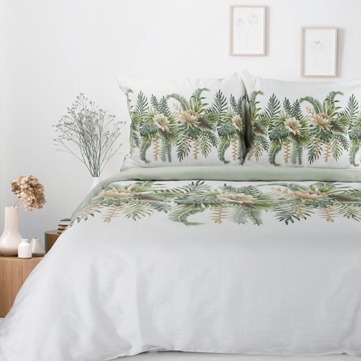 KOMPLET POŚCIELI SATYNOWEJ SPRING 30 220 X 200 CM BIAŁY ze sklepu lenaodniemowlakadoszkolniaka.pl w kategorii Pościele - zdjęcie 187452190