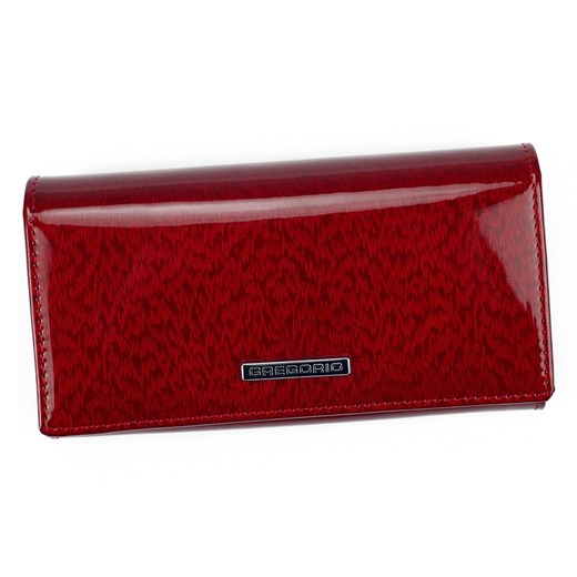 Gregorio portfel skóra naturalna czerwony Gregorio PT-107 - kobieta ze sklepu lenaodniemowlakadoszkolniaka.pl w kategorii Portfele damskie - zdjęcie 187452464