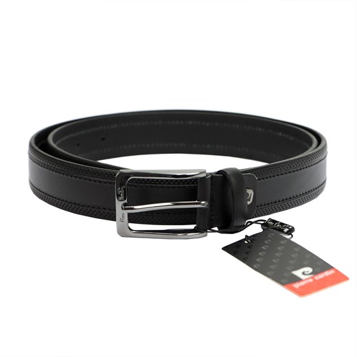 Pasek skórzany męski Pierre Cardin GF 9017 Czarny ze sklepu lenaodniemowlakadoszkolniaka.pl w kategorii Paski męskie - zdjęcie 187452650