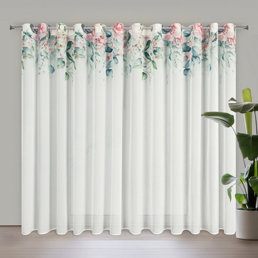 ZASŁONA GOTOWA ALORA 350 X 250 CM BIAŁY ze sklepu lenaodniemowlakadoszkolniaka.pl w kategorii Zasłony - zdjęcie 187452890